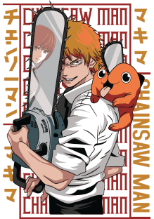 Chainsaw Dark Anime Vector